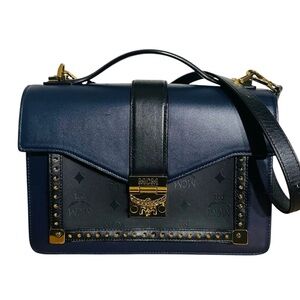MCM Blue/Black Crossbody Bag